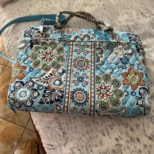 Vera Bradley Blue Floral Laptop Bag